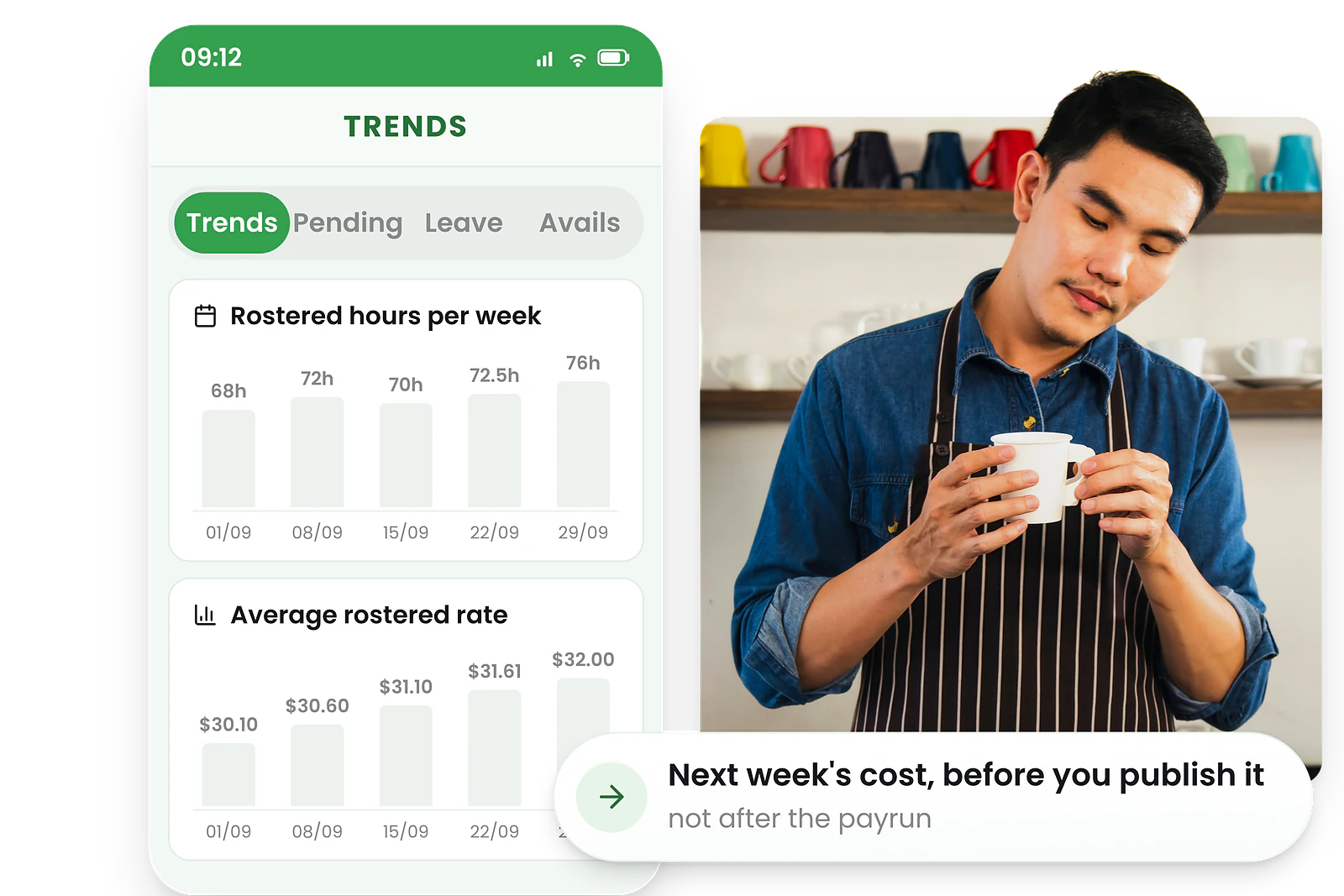 RosterElf Analytics - Cost forecasting