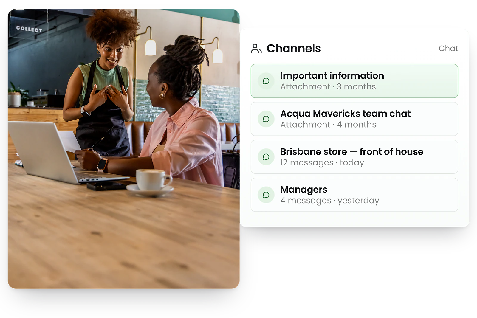 RosterElf Communication - In-app team messaging