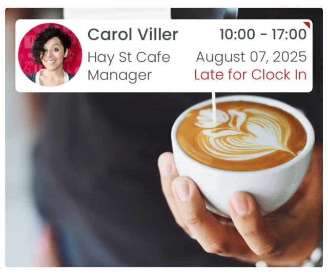 RosterElf Time & Attendance - Real-time attendance tracking