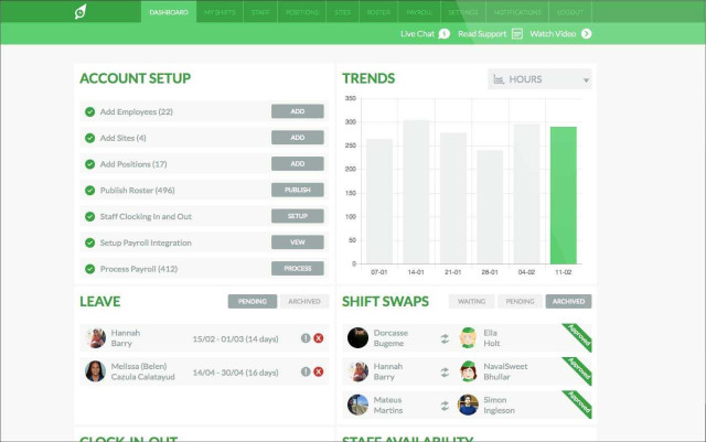 RosterElf Dashboard